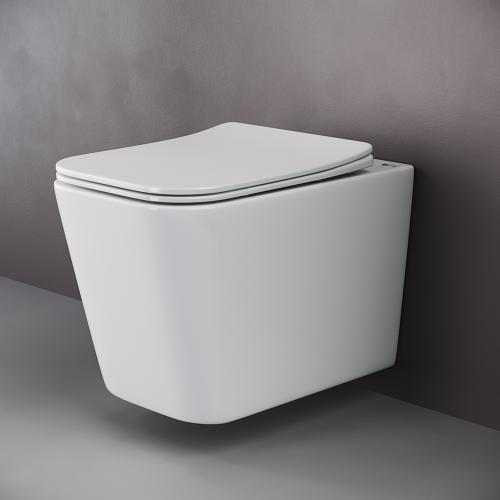 Подвесной унитаз Ceramicanova Cubic CN1806 с крышкой-сидением фото 5