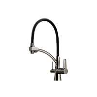 Смеситель для кухни Sancos Eri SC4001GG, вороненая сталь