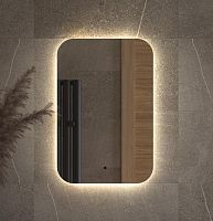 Зеркало DEFESTO OPTI DF 2802R с LED-подсветкой 40x60 см., ИК - выключатель, 4500 K