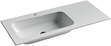 Раковина накладная мебельная Ceramicanova Element CN7014, чаша слева, белый глянец
