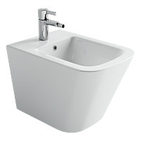 Биде подвесной Ceramicanova Union CN4003MB белое глянцевое