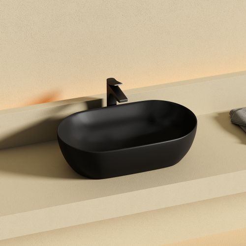 Накладная раковина Ceramicanova Twist CN12001MB, черный матовый фото 2