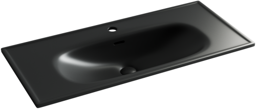 Раковина накладная мебельная Ceramicanova Sabo CN13003MB, черный матовый