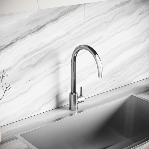 Смеситель для кухни Sancos Stainless SC12001SS, нержавеющая сталь фото 2