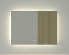 Зеркало DEFESTO GLOW DF 2504SH с фацетом и LED-подсветкой 70x50 см., сенсорный выключатель, 4500 K