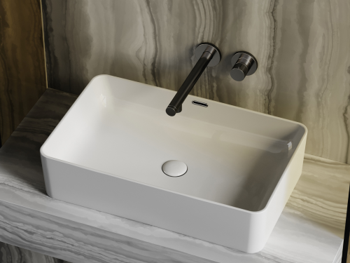 Накладная раковина Ceramicanova Element CN6065, белый глянец фото 5