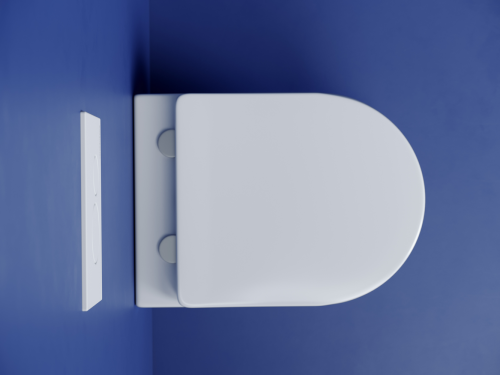 Подвесной унитаз Ceramicanova Metropol CN4002T с крышкой-сидением фото 8