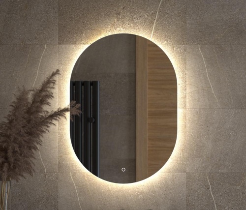 Зеркало DEFESTO OPTI DF 2903S с LED-подсветкой 50x70 см., сенсорный выключатель, 4500 K