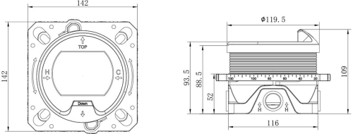 Душевой комплект Vincea Inspire VSFW-3I22MT2RMB термостатический встраиваемый С ВНУТРЕННЕЙ ЧАСТЬЮ, двухрежимный, черный фото 24