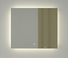 Зеркало DEFESTO GLOW DF 2506SH с фацетом и LED-подсветкой 70x60 см., сенсорный выключатель, 4500 K