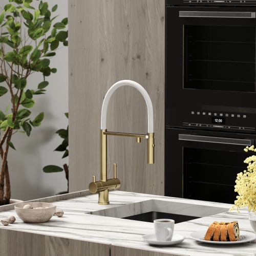 Смеситель для кухни Sancos Imola SC4010BG, брашированное золото фото 8