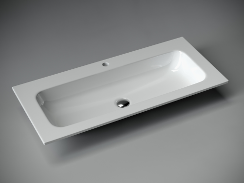 Раковина накладная мебельная Ceramicanova Grace CN7013, белый глянец фото 2
