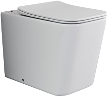 Унитаз приставной напольный Ceramicanova Cubic CN1809 с крышкой-сидением CN1809 Унитаз приставной напольный Ceramicanova Cubic CN1809 с крышкой-сидением