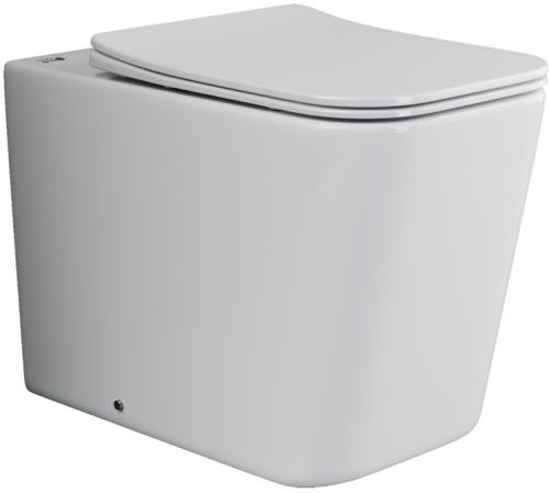 Унитаз приставной напольный Ceramicanova Cubic CN1809 с крышкой-сидением