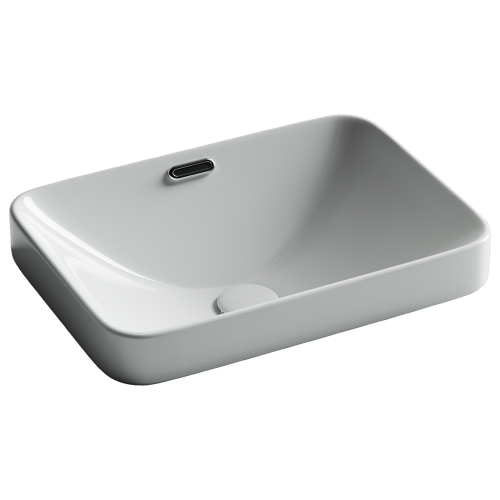 Раковина встраиваемая сверху Ceramicanova Element CN6078, белый глянец