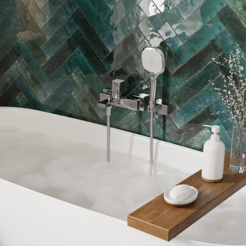 Смеситель для ванны с душем WasserKRAFT Naab 8601, С ВНУТРЕННЕЙ ЧАСТЬЮ, Хром фото 10