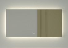 Зеркало DEFESTO GLOW DF 2505RH с фацетом и LED-подсветкой 100x50 см., ИК - выключатель, 4500 K