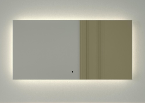 Зеркало DEFESTO GLOW DF 2505RH с фацетом и LED-подсветкой 100x50 см., ИК - выключатель, 4500 K