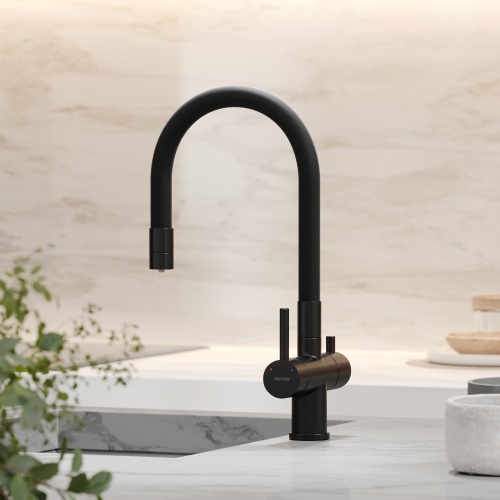 Смеситель для кухни Sancos Lucia SC4004MB, матовый черный фото 7