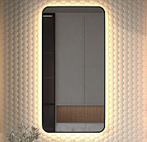 Зеркало DEFESTO AURA DF 2978 с окантовкой и LED-подсветкой 60x120 см., без выключателя, 3000 K