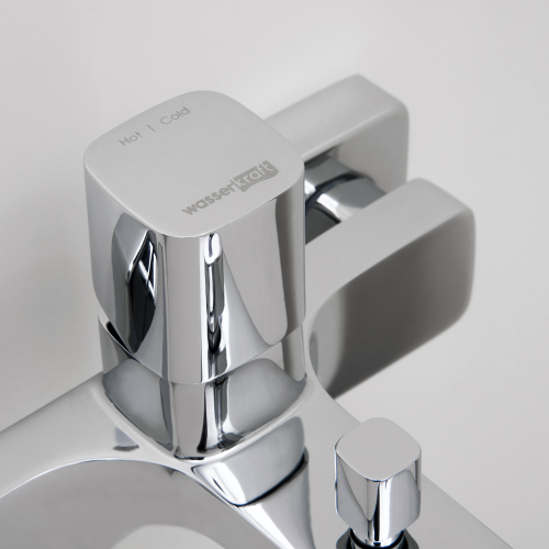 Смеситель для ванны с душем WasserKRAFT Naab 8601, С ВНУТРЕННЕЙ ЧАСТЬЮ, Хром фото 9