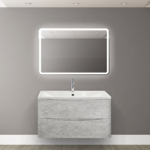Зеркало BelBagno SPC-MAR-900-600-LED-BTN с подсветкой фото 8
