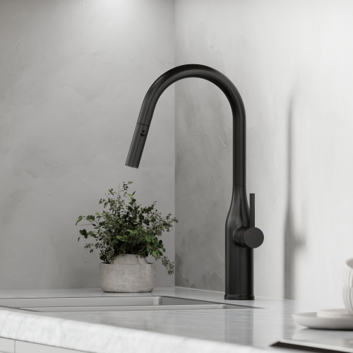 Смеситель для кухни Sancos Grand SC4002MB, матовый черный фото 7