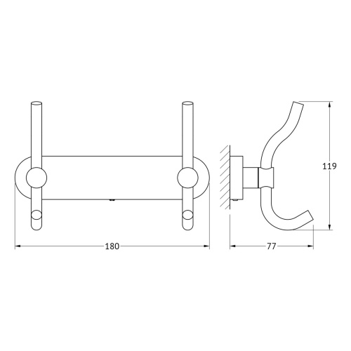 Крючок Artwelle Harmonie HAR 005, хром фото 4