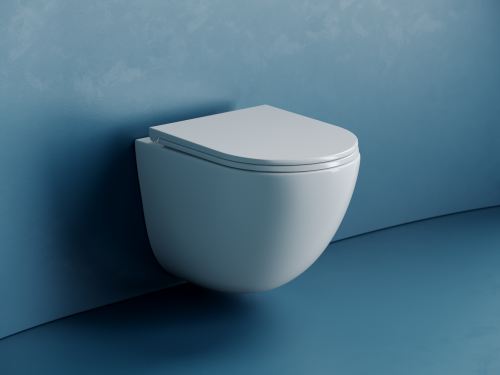 Подвесной унитаз Ceramicanova Vogue CN4008T с крышкой-сидением фото 7