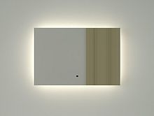 Зеркало DEFESTO GLOW DF 2502RH с фацетом и LED-подсветкой 60x40 см., ИК - выключатель, 4500 K