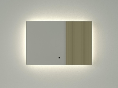 Зеркало DEFESTO GLOW DF 2502RH с фацетом и LED-подсветкой 60x40 см., ИК - выключатель, 4500 K