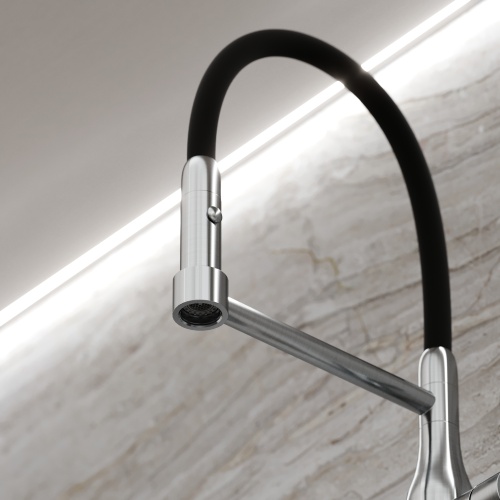 Смеситель для кухни Sancos Pride SC4011BNG, нержавеющая сталь фото 9