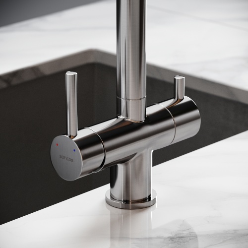 Смеситель для кухни Sancos Spin SC4015BN, брашированный никель фото 6