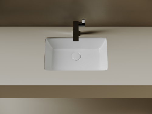Раковина встраиваемая снизу Ceramicanova Era CN15004, белый глянец фото 5