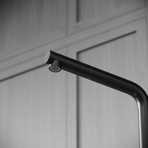 Смеситель для кухни Sancos Spin SC4015MB, черный матовый фото 5