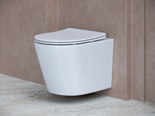 Подвесной унитаз Ceramicanova Balearica CN6000 с крышкой-сидением фото 5