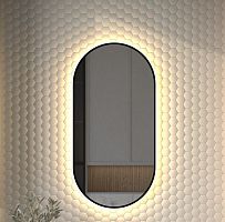 Зеркало DEFESTO AURA DF 2934 с окантовкой и LED-подсветкой 50x100 см., без выключателя, 3000 K