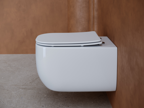 Подвесной унитаз Ceramicanova Noel CN3013 с крышкой-сидением фото 7