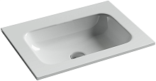 Раковина накладная мебельная Ceramicanova Grace CN7011wx без отверстия под смеситель, белый глянец
