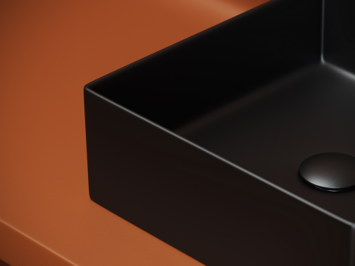 Накладная раковина Ceramicanova Element CN6068MB, черный матовый фото 5
