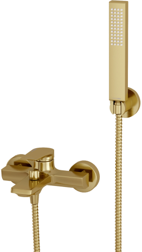 Смеситель для ванны и душа WasserKRAFT Aisch 5501, PVD-покрытие "матовое золото"